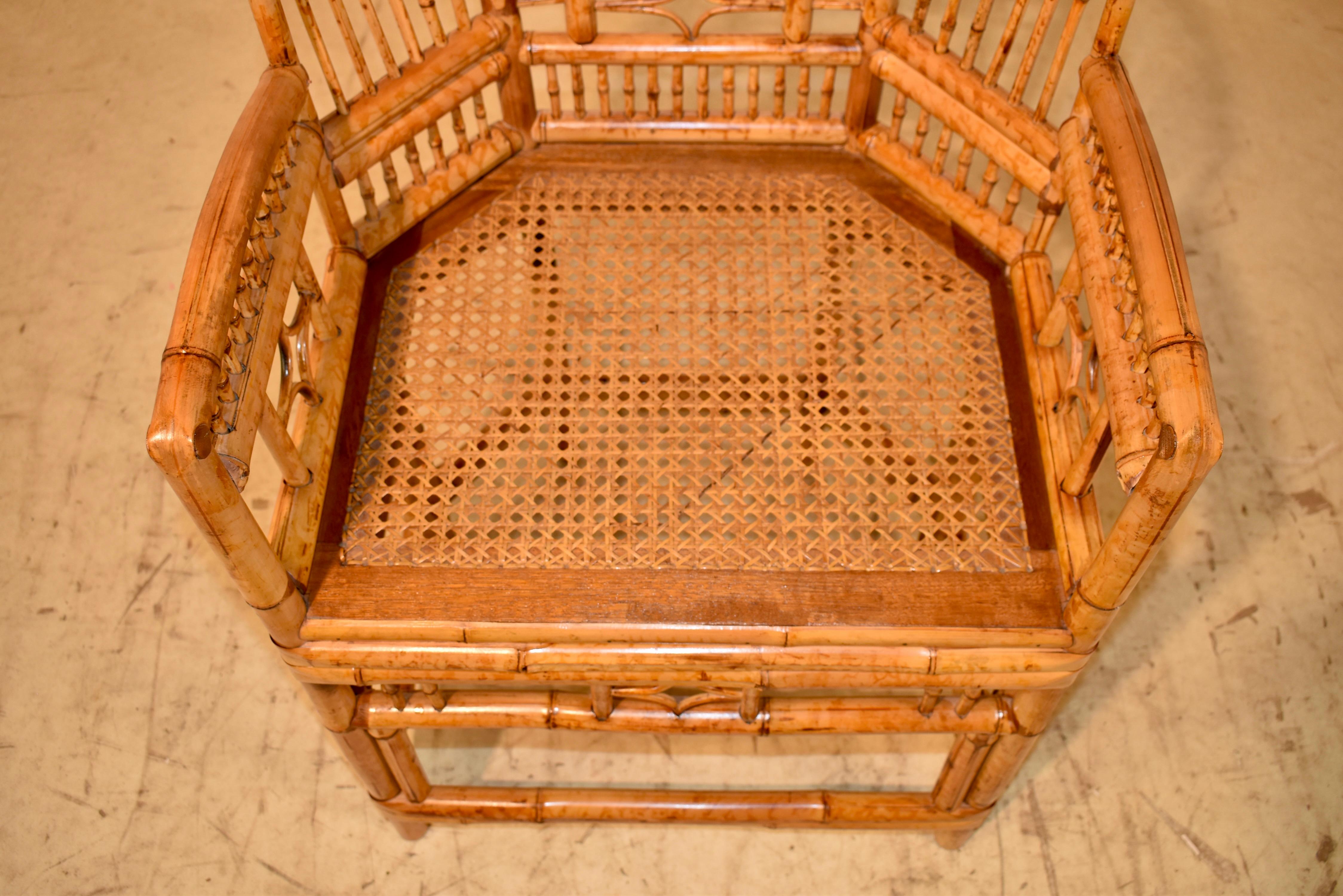 Brighton Pavilion Bamboo Arm Chair, Circa 1960 For Sale 3