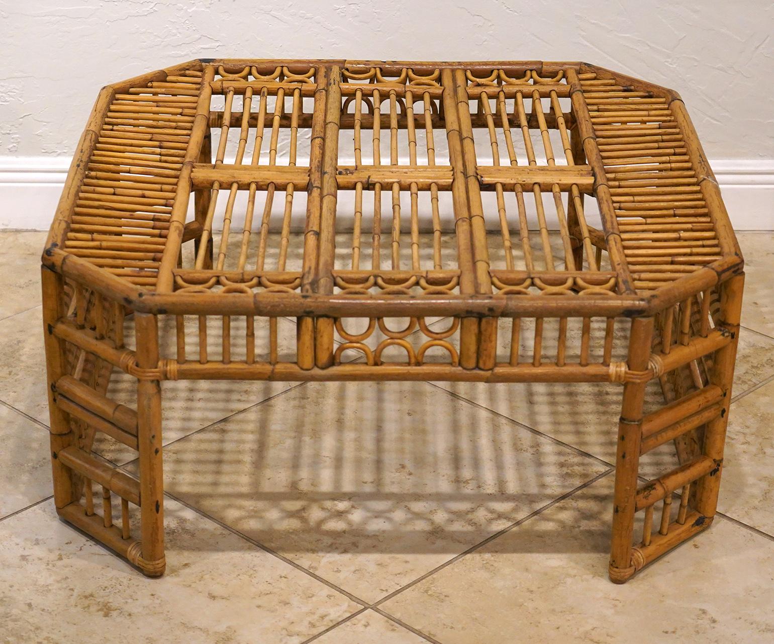 Of attractive proportions and traditional craftsmanship this Brighton Pavilion Chinese Chippendale style coffee table has almost sculptural qualities. It can be used as is or a glass top can be added.