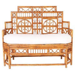Brighton Pavilion Style Bamboo Love Seat or Settee