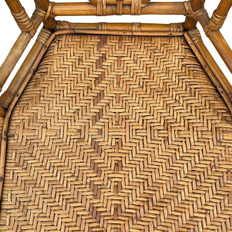 Poltrone da pranzo in rattan in stile Brighton Pavilion in vendita 2