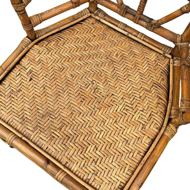 Poltrone da pranzo in rattan in stile Brighton Pavilion in vendita 3