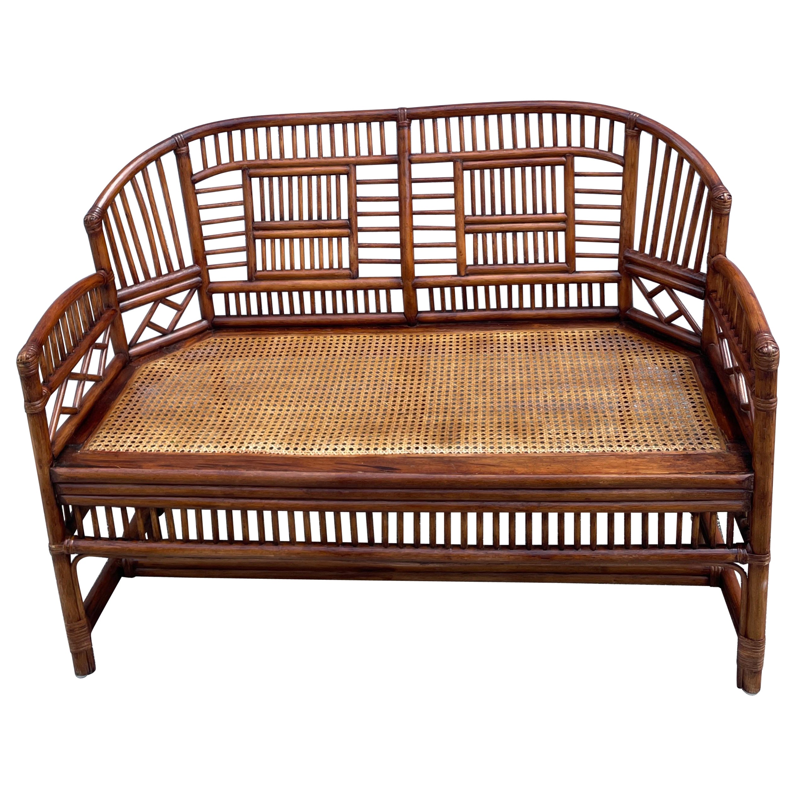 Brighton Pavillion Burnt Bamboo Settee