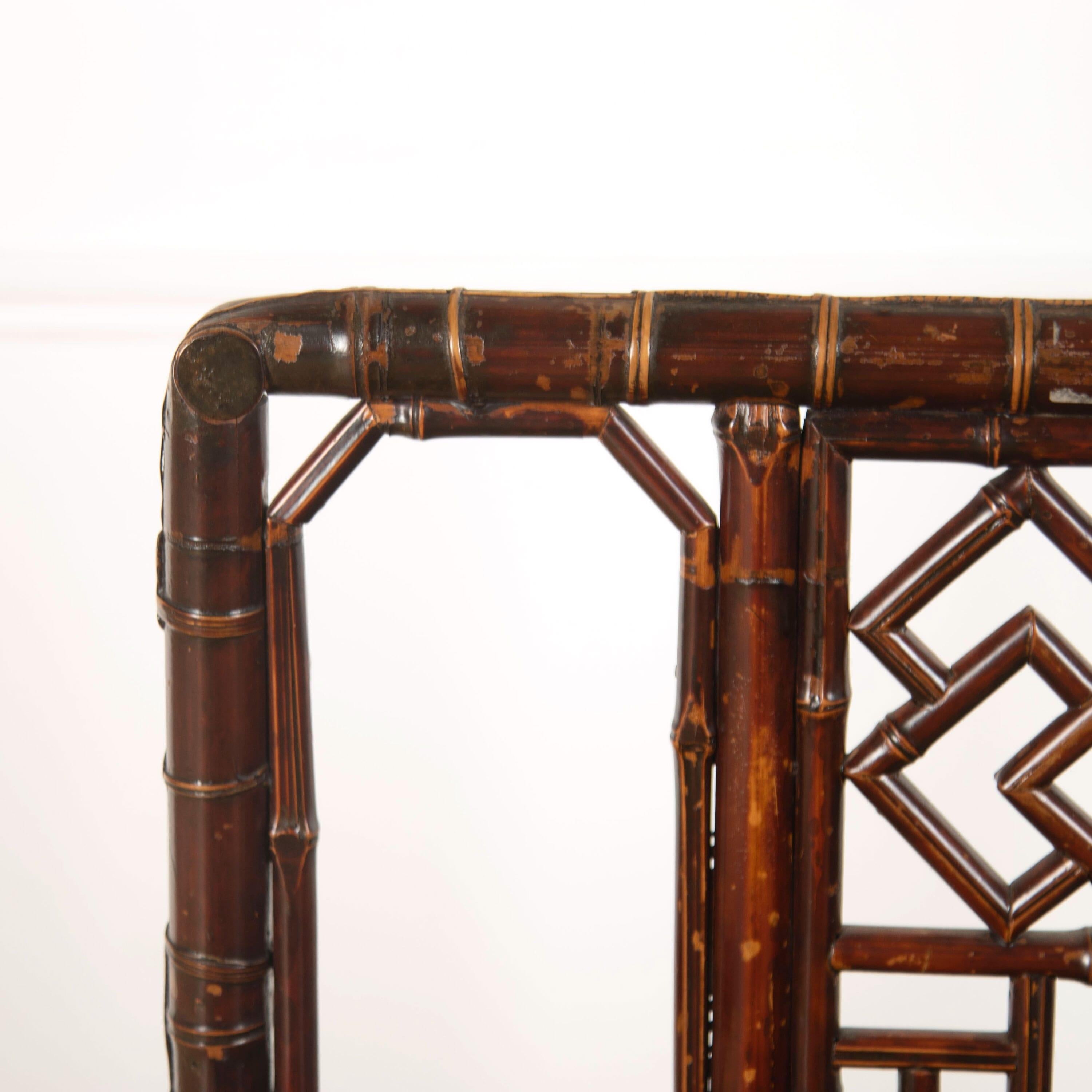 19th Century Brighton Pavillion Style Bamboo Armchairs