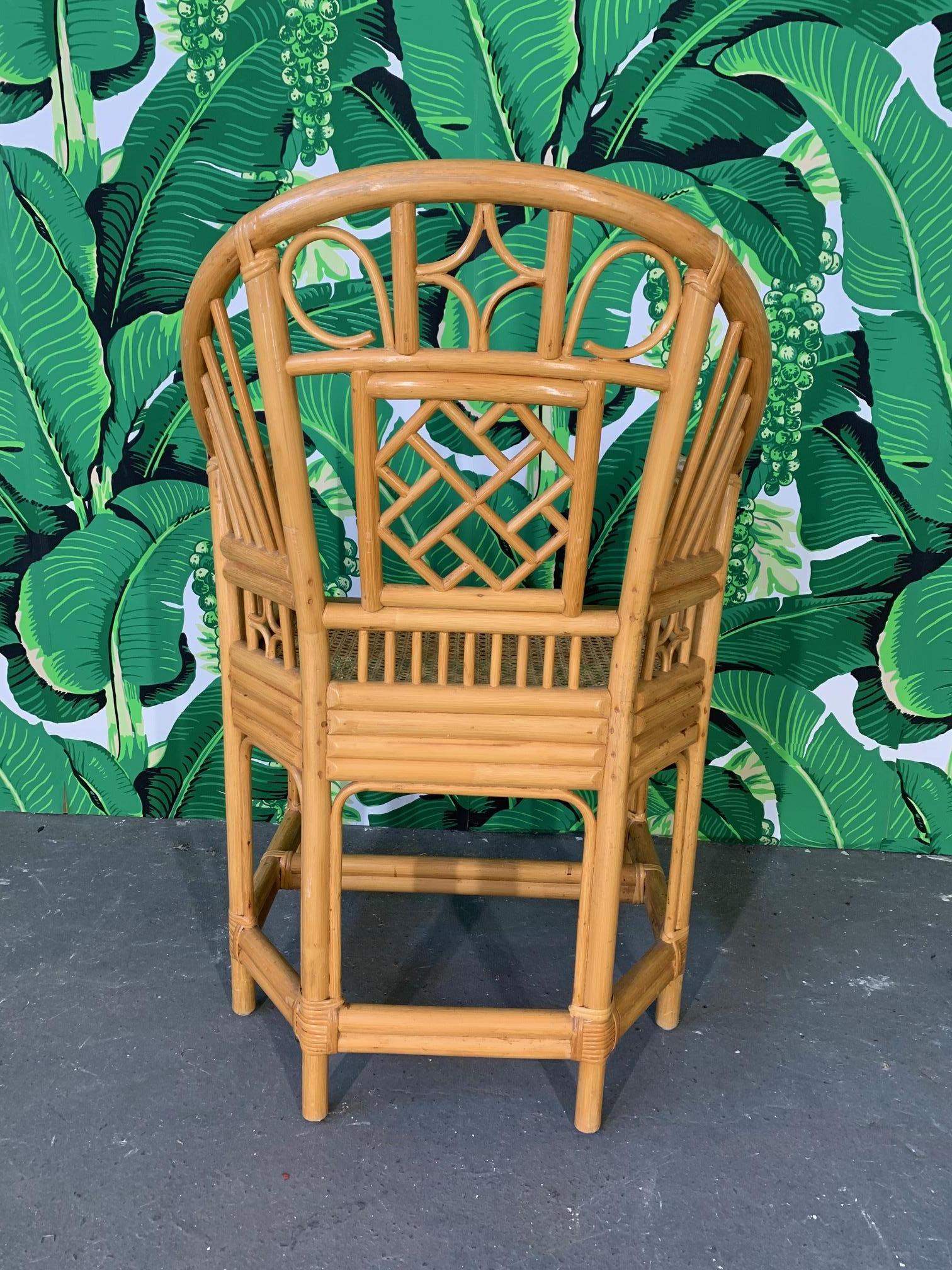 Brighton Pavilion Style Dining Chairs, Set of 4 In Good Condition In Jacksonville, FL