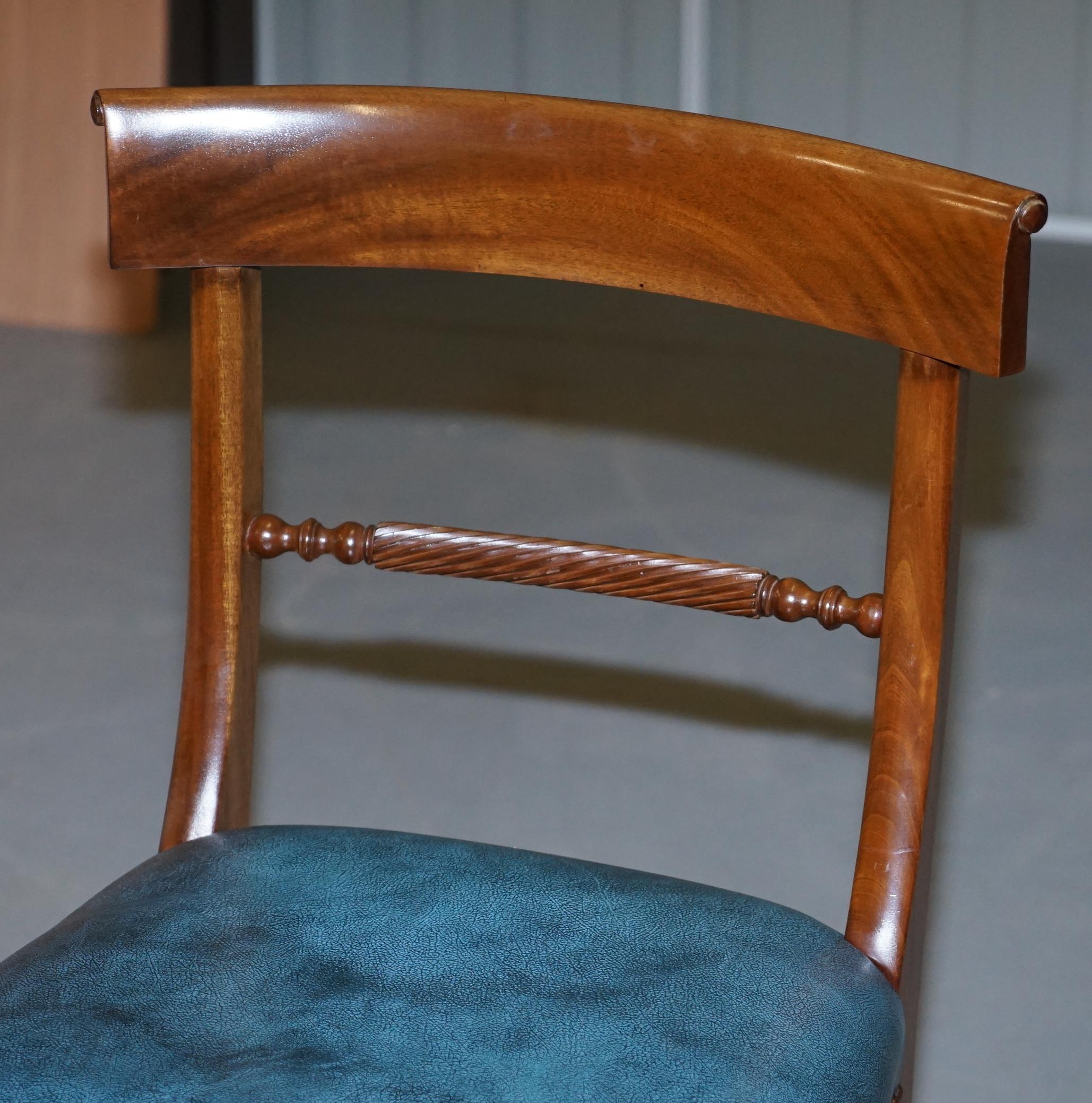 Brights of Nettlebed Burr Walnut Regency Extending Dining Table Chairs 7