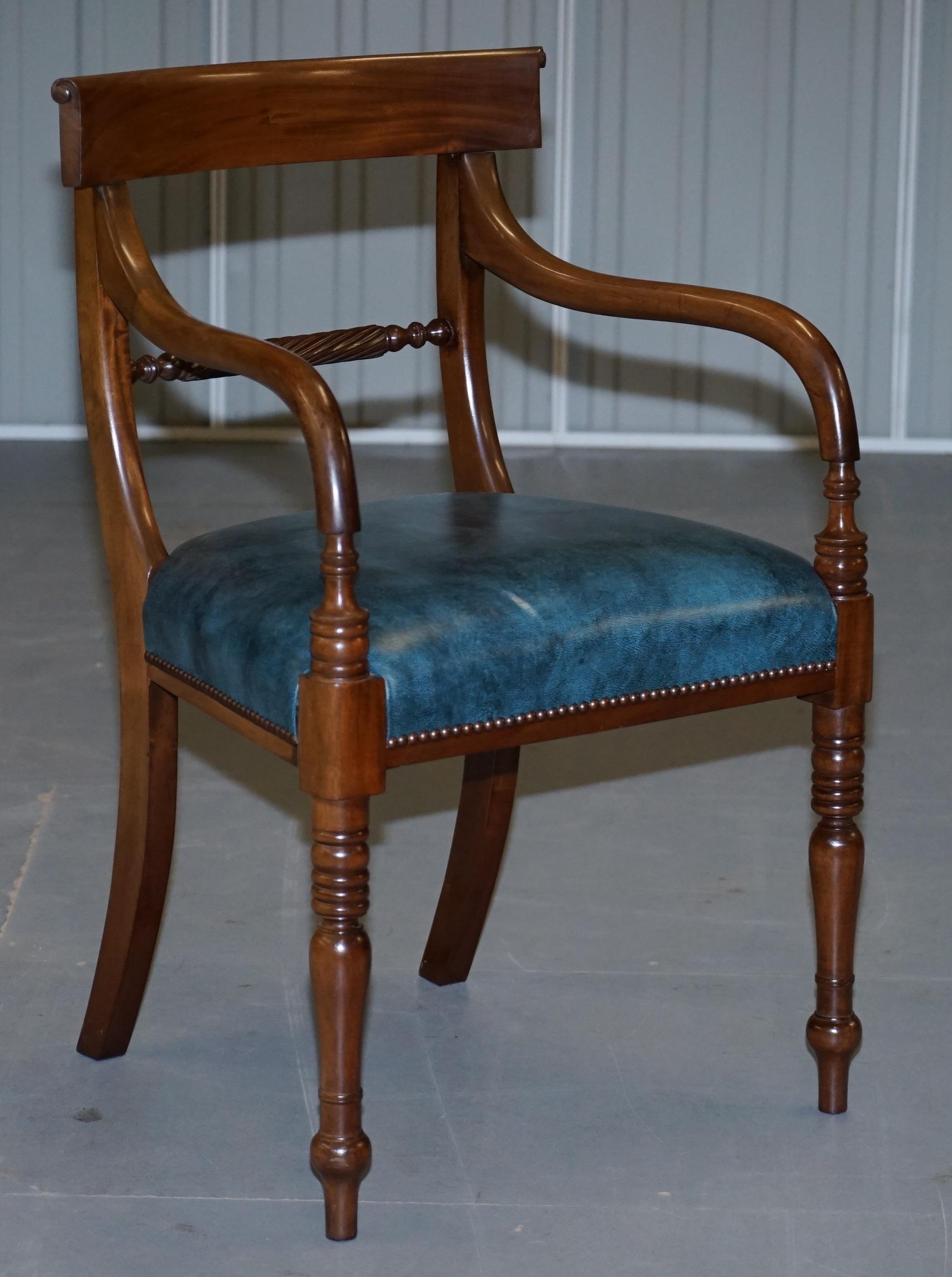 Brights of Nettlebed Burr Walnut Regency Extending Dining Table Chairs 8