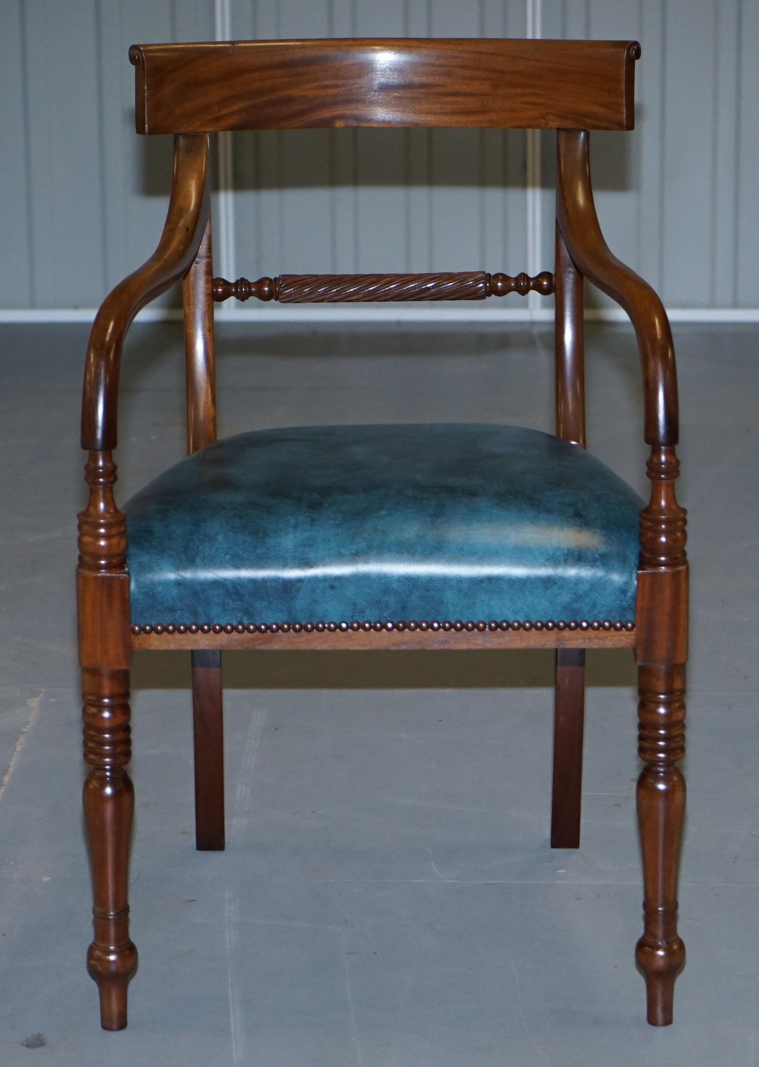 Brights of Nettlebed Burr Walnut Regency Extending Dining Table Chairs 9