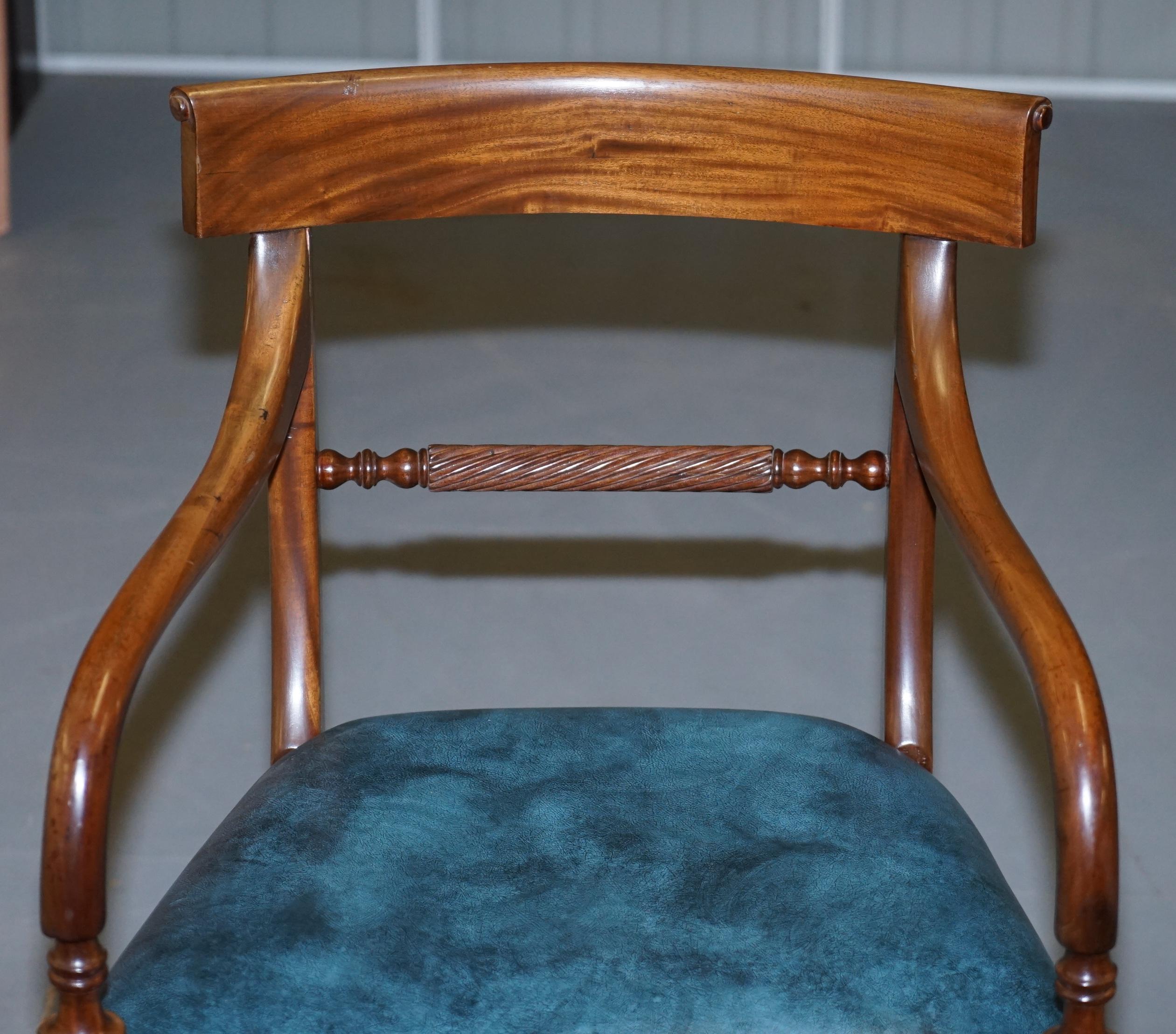 Brights of Nettlebed Burr Walnut Regency Extending Dining Table Chairs 12