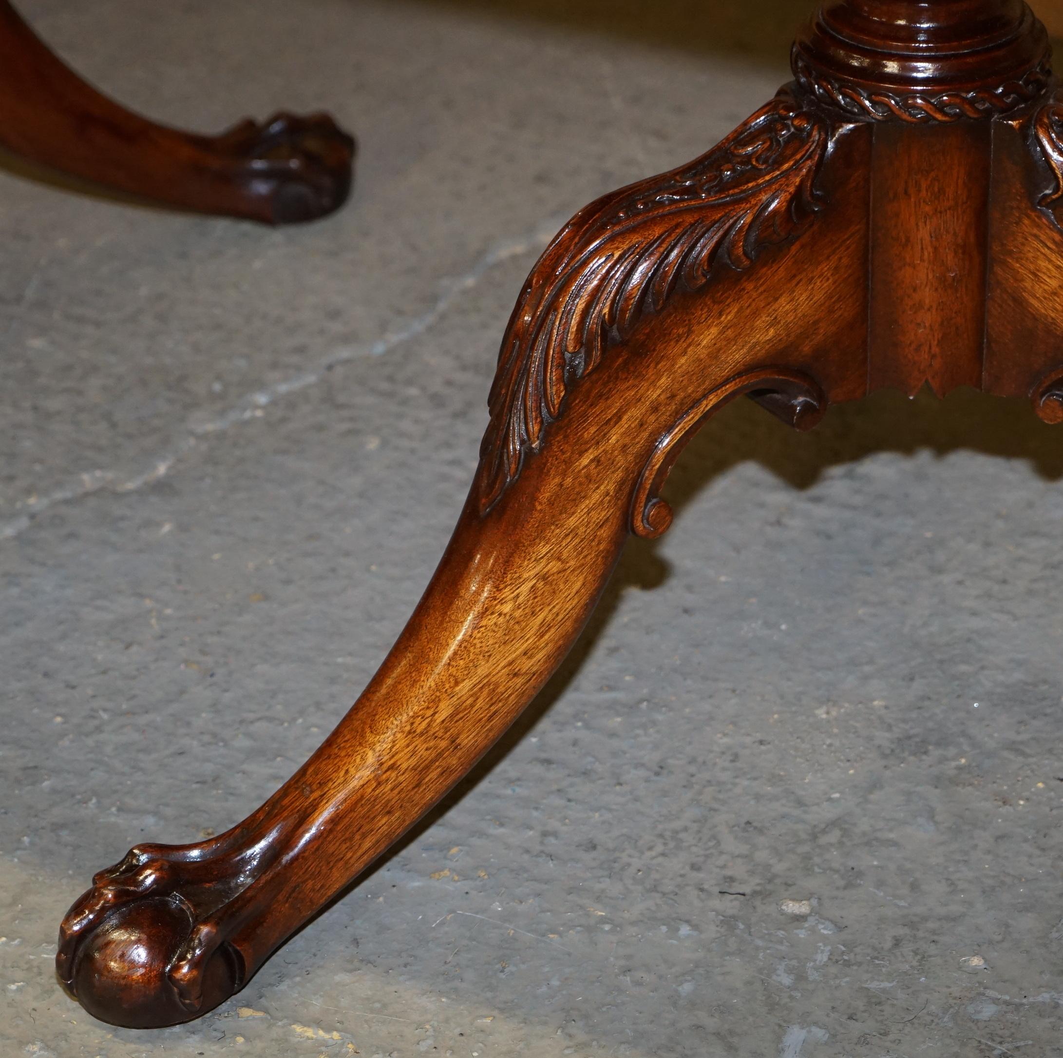 Hand-Crafted  Brights of Nettlebed Chippendale Claw & Ball Extending Mahogany Dining Table