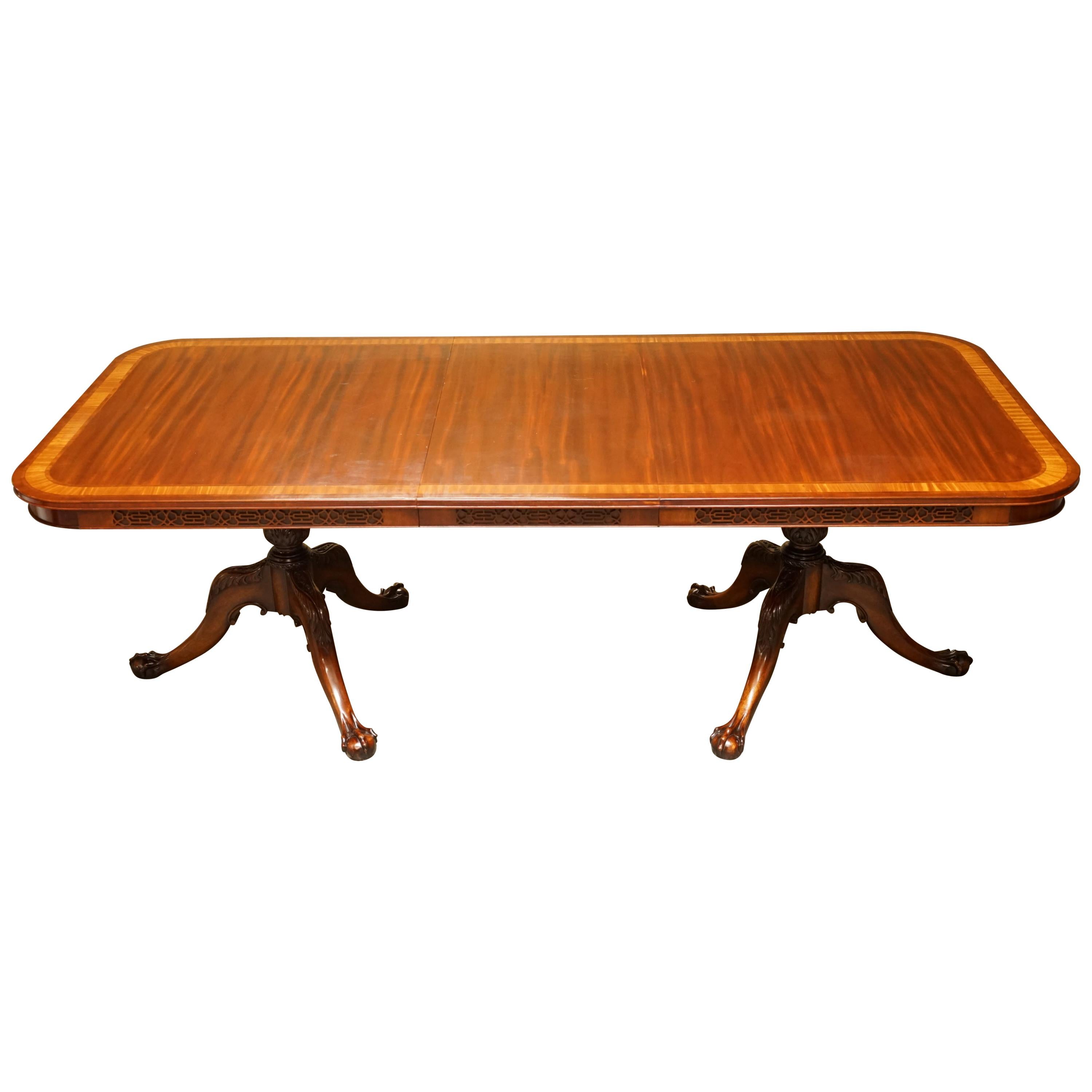  Brights of Nettlebed Chippendale Claw & Ball Extending Mahogany Dining Table
