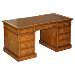Brights of Nettlebed Double Sided Inverted Breakfront Pedestal Desk