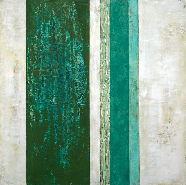 Brigitte Balbinot Ki Wintergreen Contemporary Oil and Cold Wax