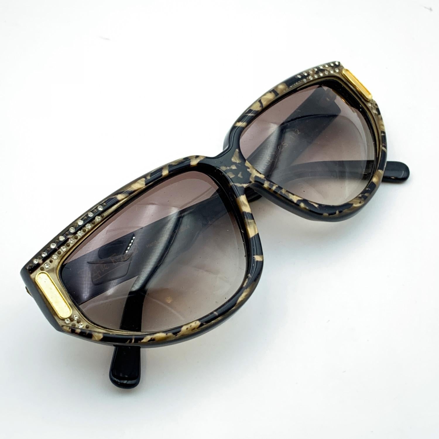 Marron Brigitte Bardot Vintage Mint Cat Eye Sunglasses Mod. Lucille 1 CS 112