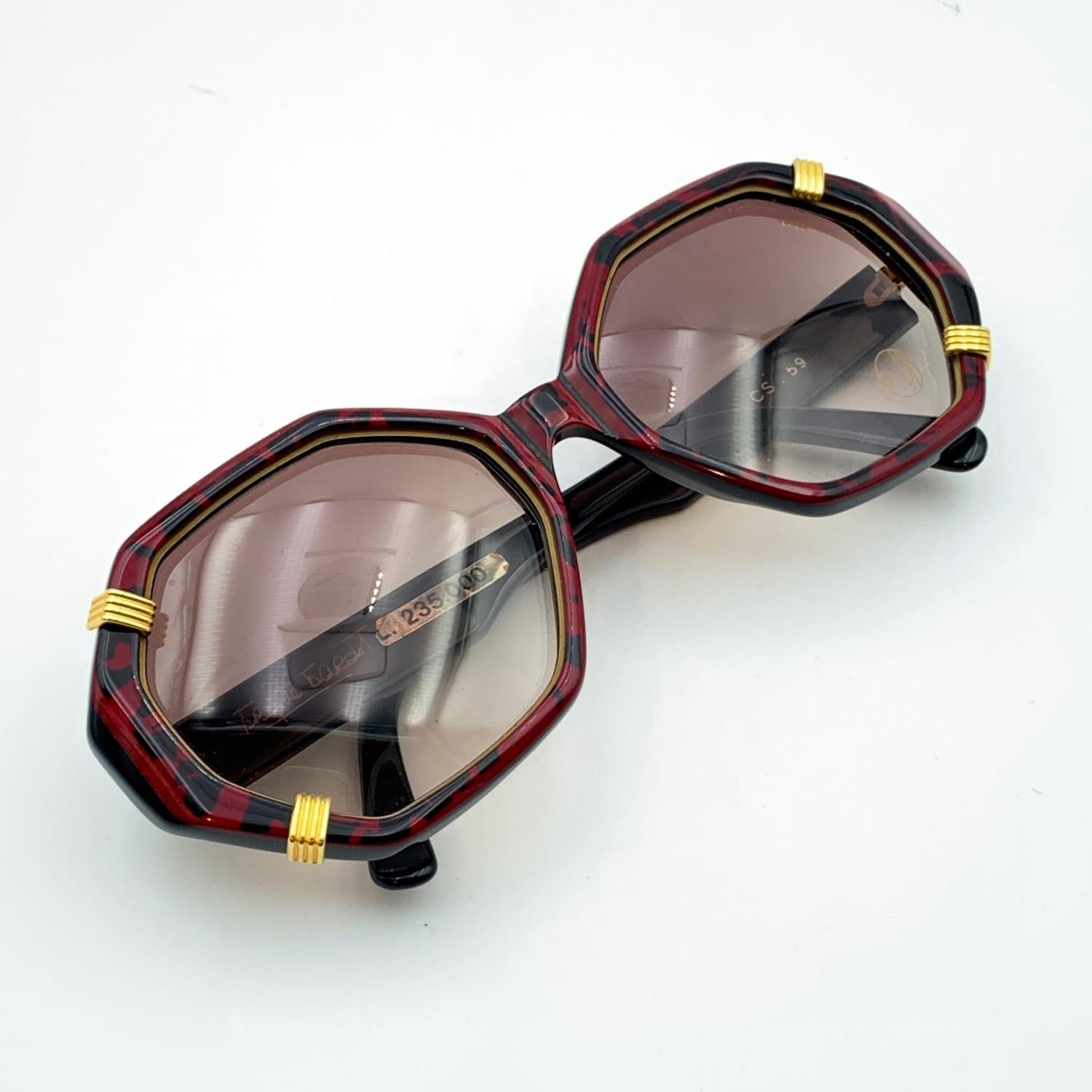 Brown Brigitte Bardot Vintage Mint Rare 70s Sunglasses Mod. Onyx CS 59