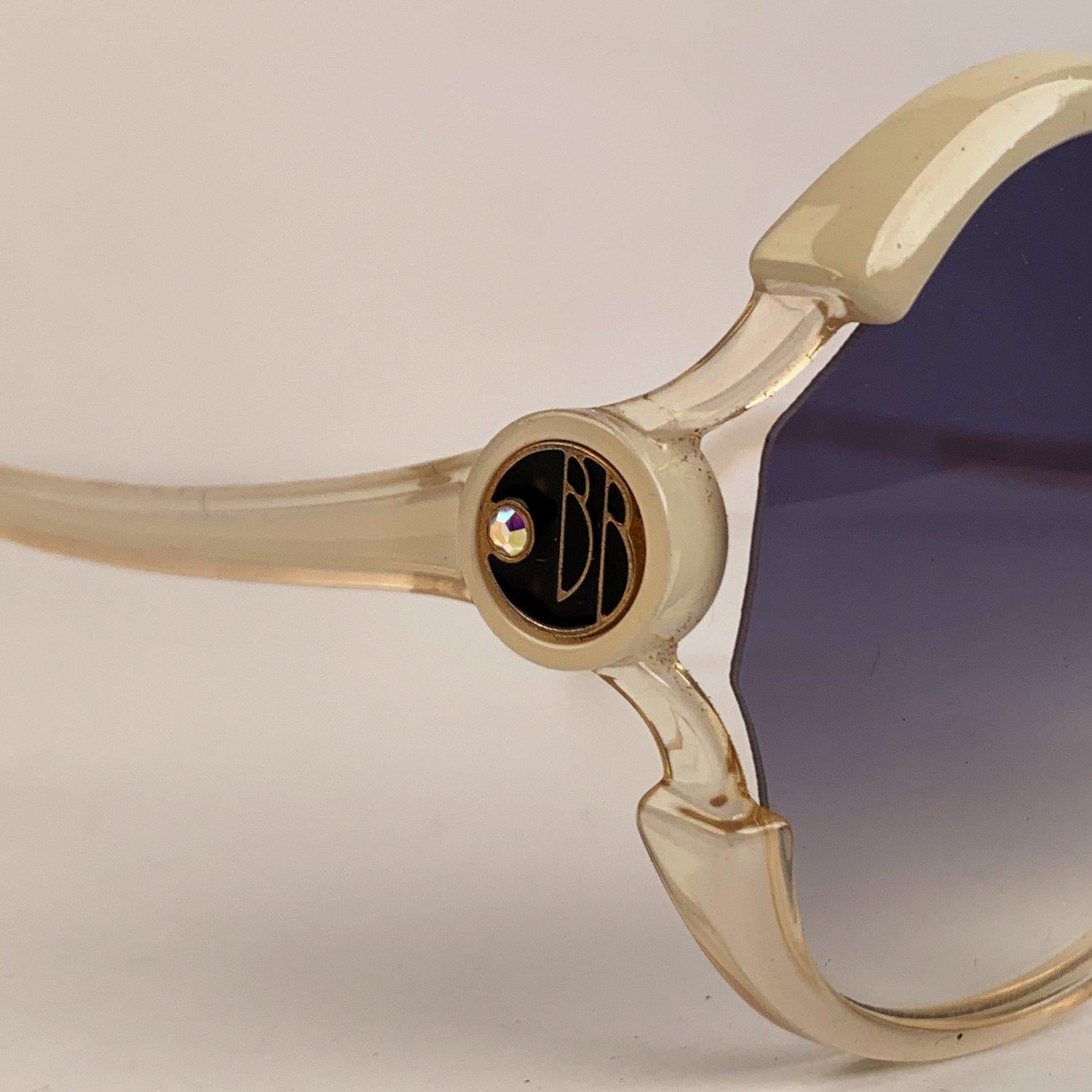 Gray Brigitte Bardot VIntage Oversized Womens Mint Sunglasses B7 Babette