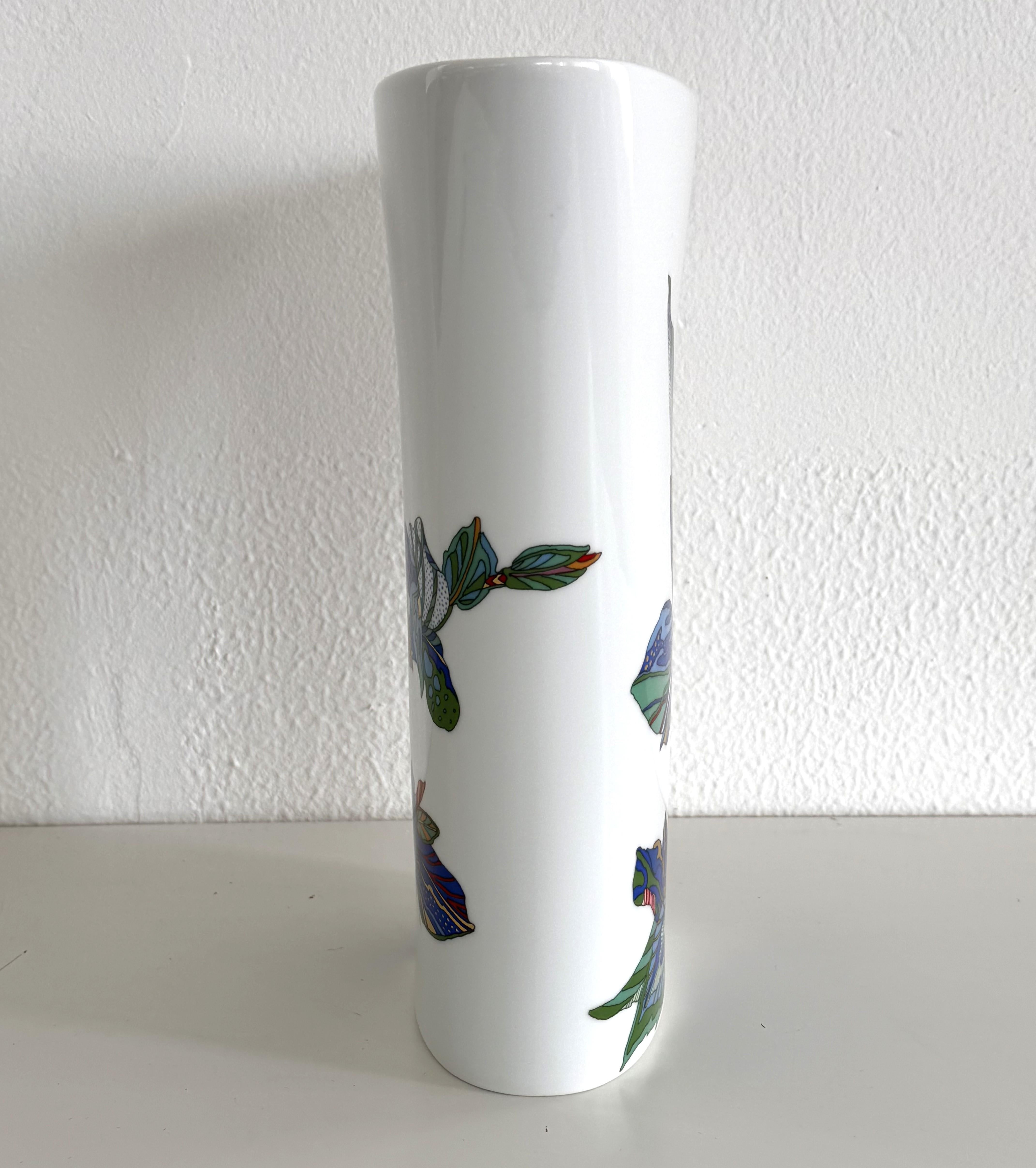 Brigitte Doege for Rosenthal Large Porcelain Flower Vase, 1990s For Sale 1