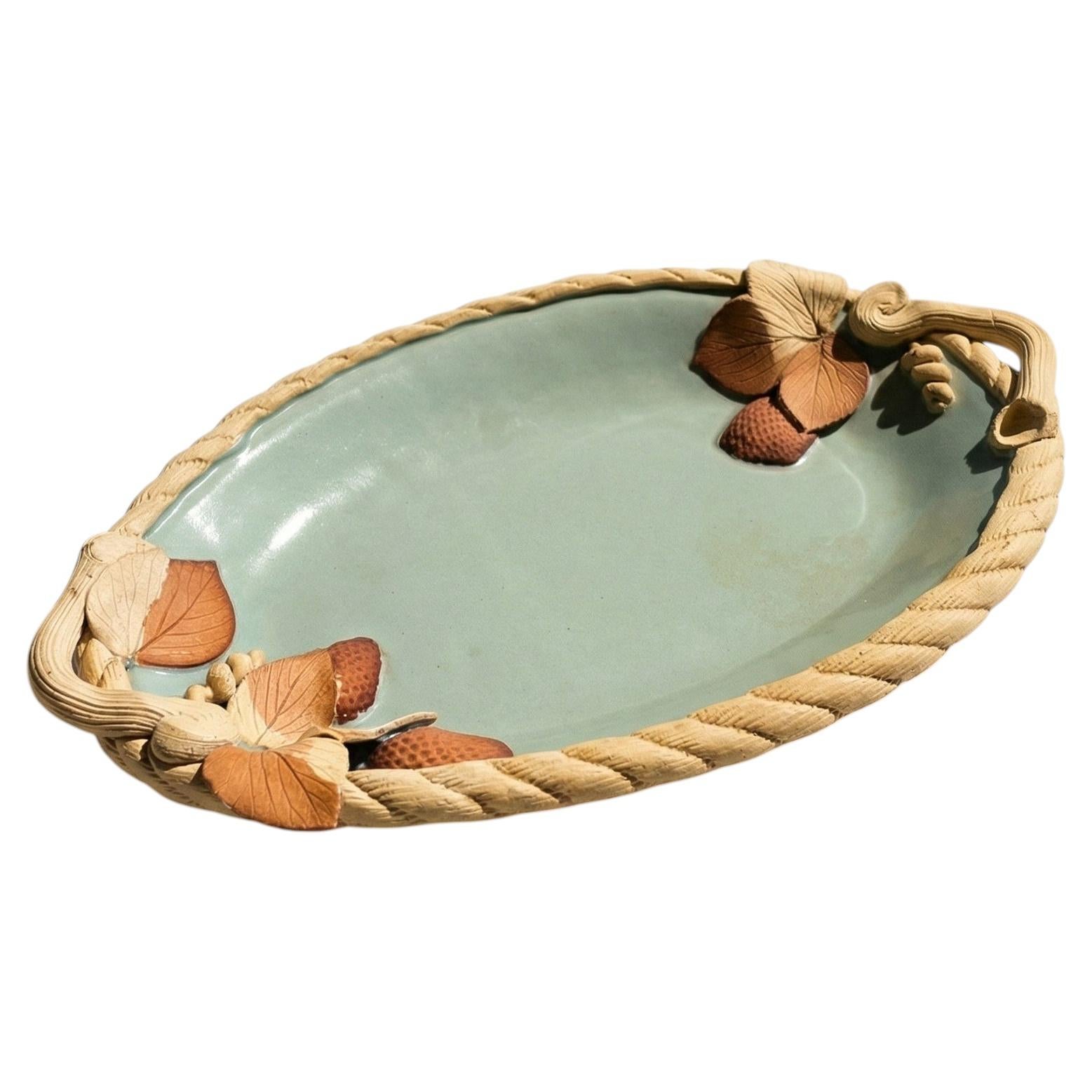 Brigitte Haag Art Pottery Tray For Sale