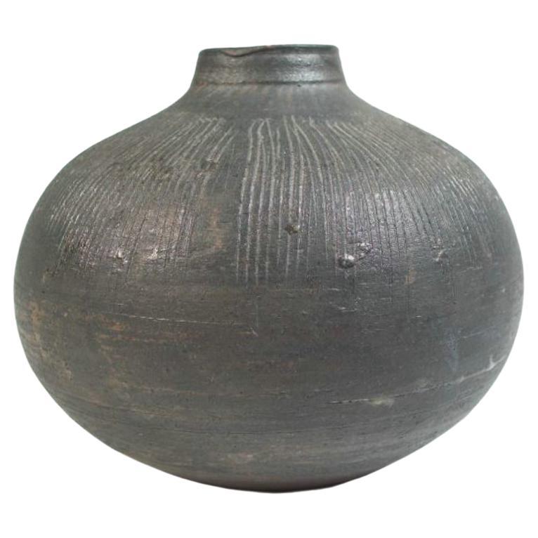 BRIGLIN POTTERY - Mid Century Incise Decorated Vase - U.K. - Circa 1960's
