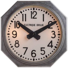 Vintage Brille Electrique Railway Clock, circa 1950