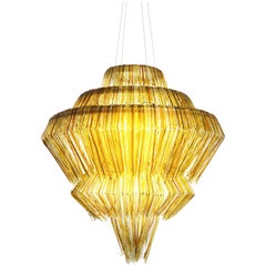 Brilli A Chandelier in Gold Resin by Jacopo Foggini