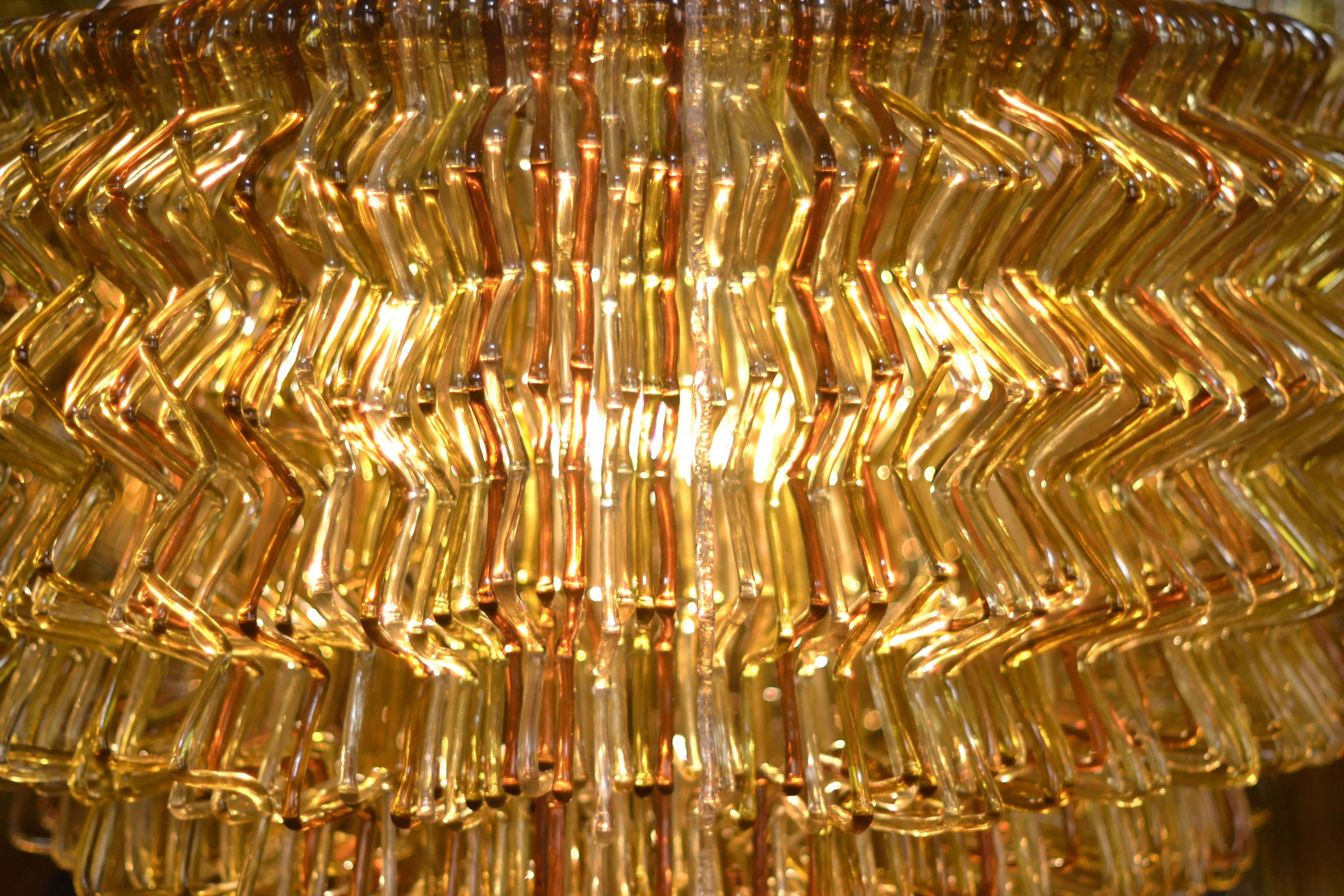 XXIe siècle et contemporain Lustre Brilli en résine dorée de Jacopo Foggini en vente