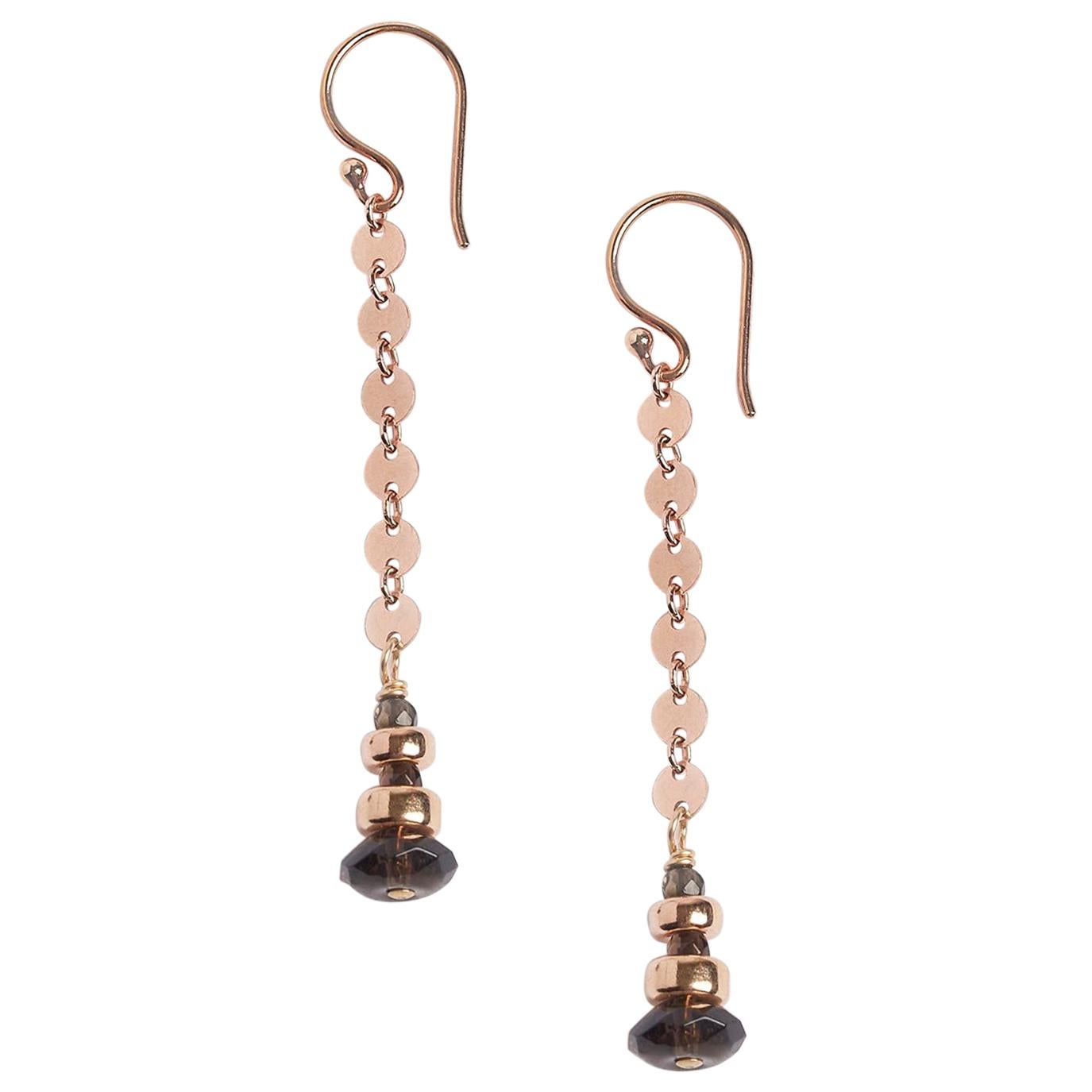 Rose Gold Brilliance  Earrings For Sale