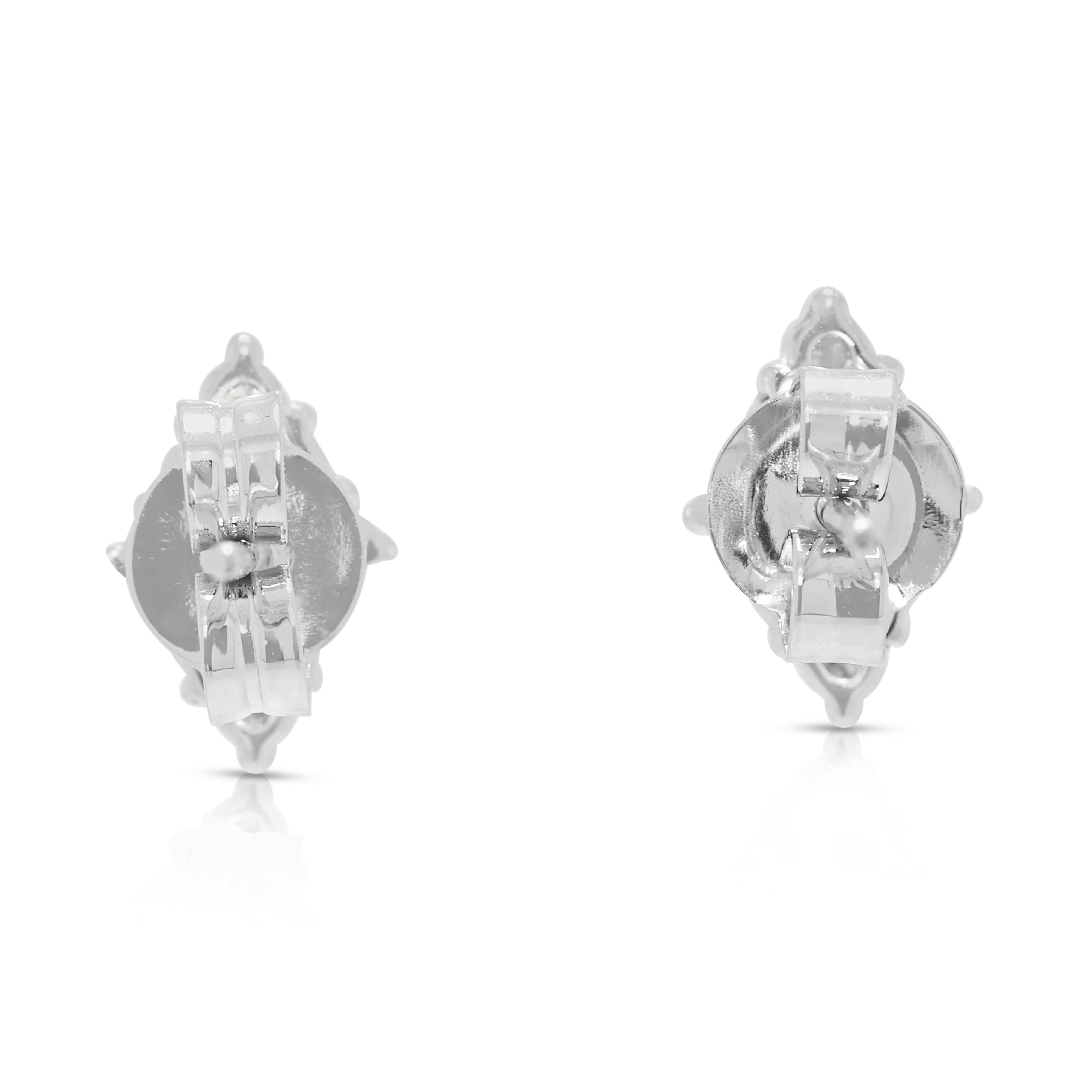 Brillant 0,27ct Naturdiamant Ohrstecker  Ohrringe aus 18k Weißgold im Angebot 1