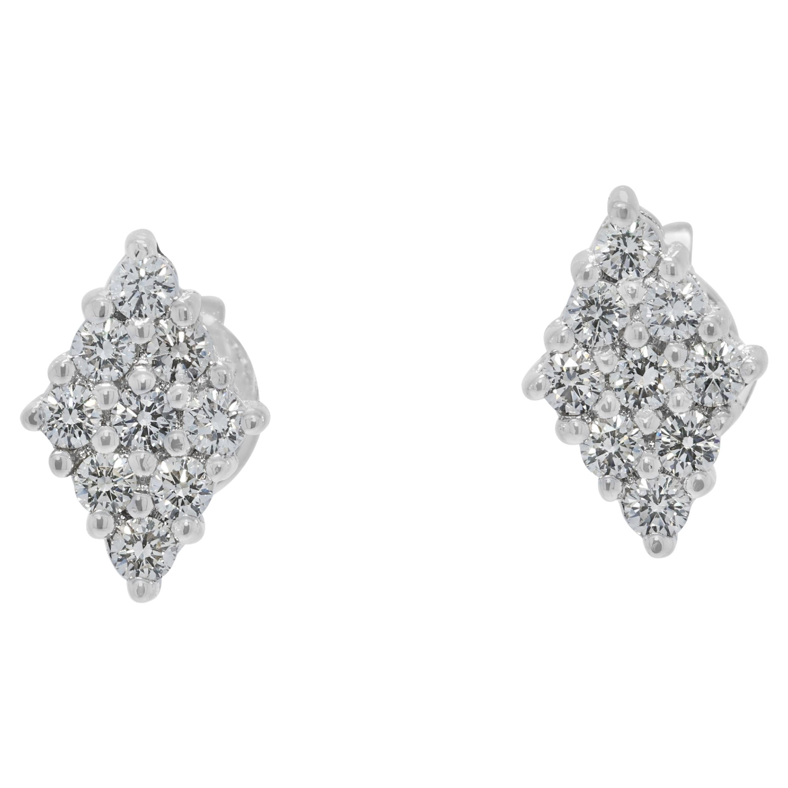 Brillant 0,27ct Naturdiamant Ohrstecker  Ohrringe aus 18k Weißgold im Angebot