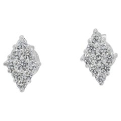 Brillant 0,27ct Naturdiamant Ohrstecker  Ohrringe aus 18k Weißgold
