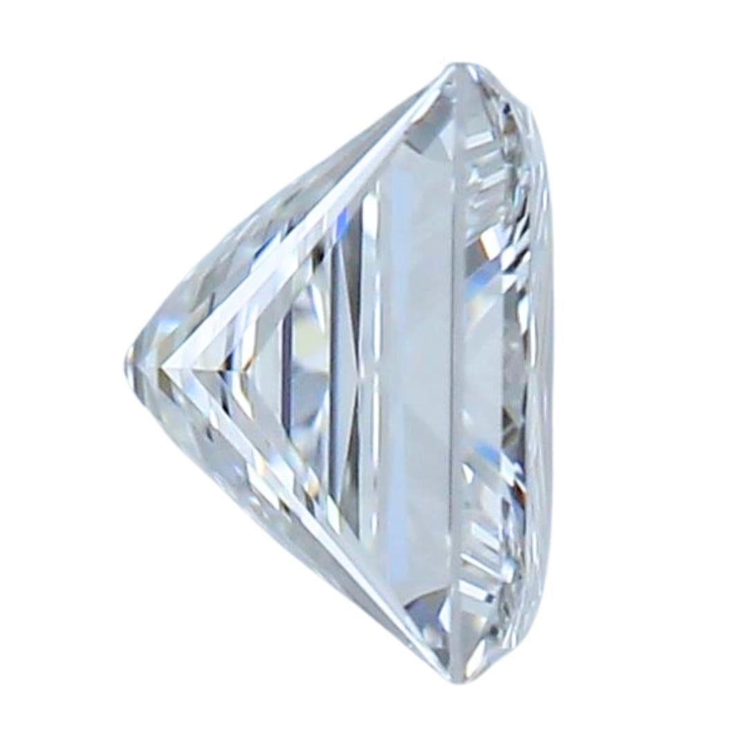 Square Cut Brilliant 0.50ct Ideal Cut Square Diamond - GIA Certified For Sale