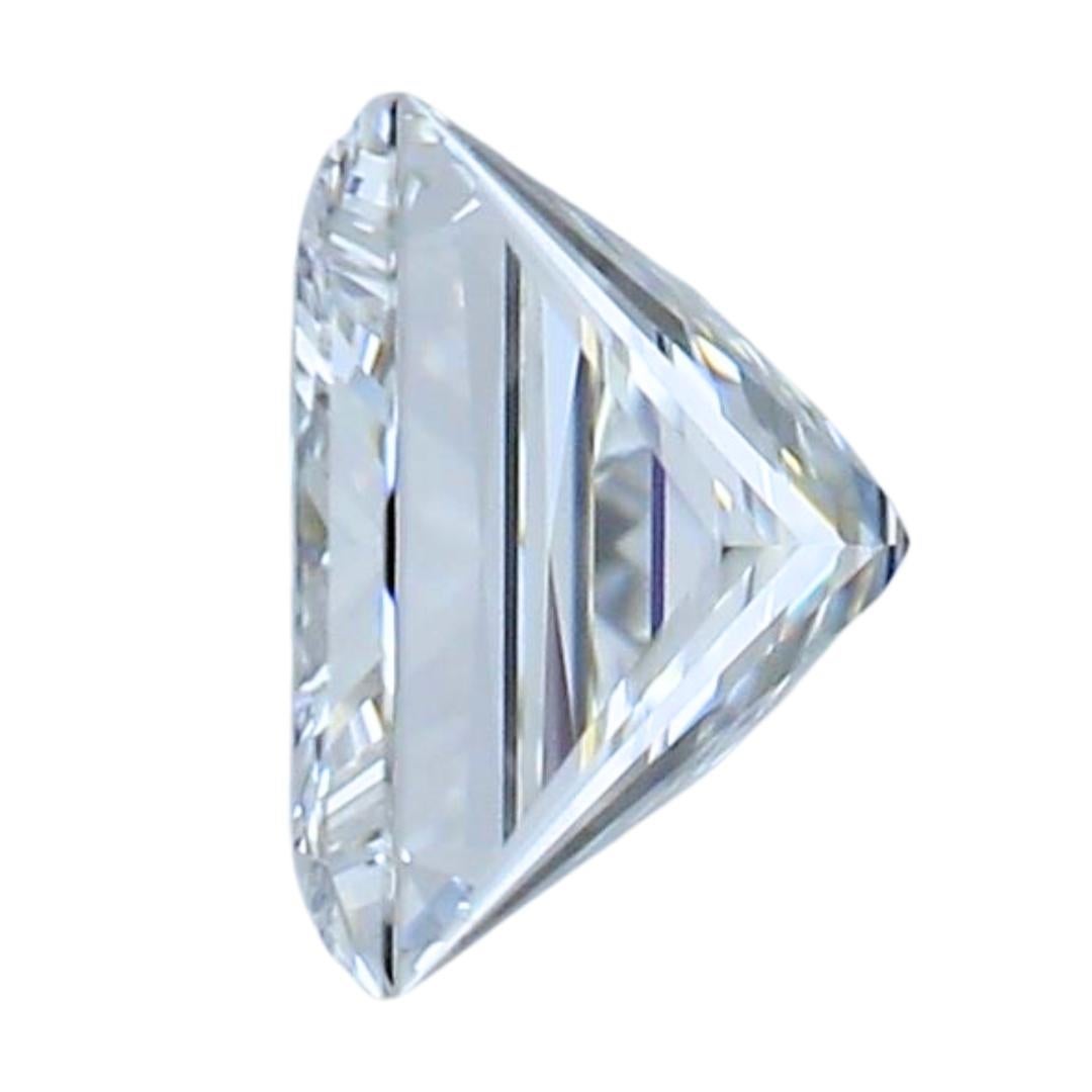Brilliant 0.50ct Ideal Cut Square Diamond - GIA Certified In New Condition For Sale In רמת גן, IL