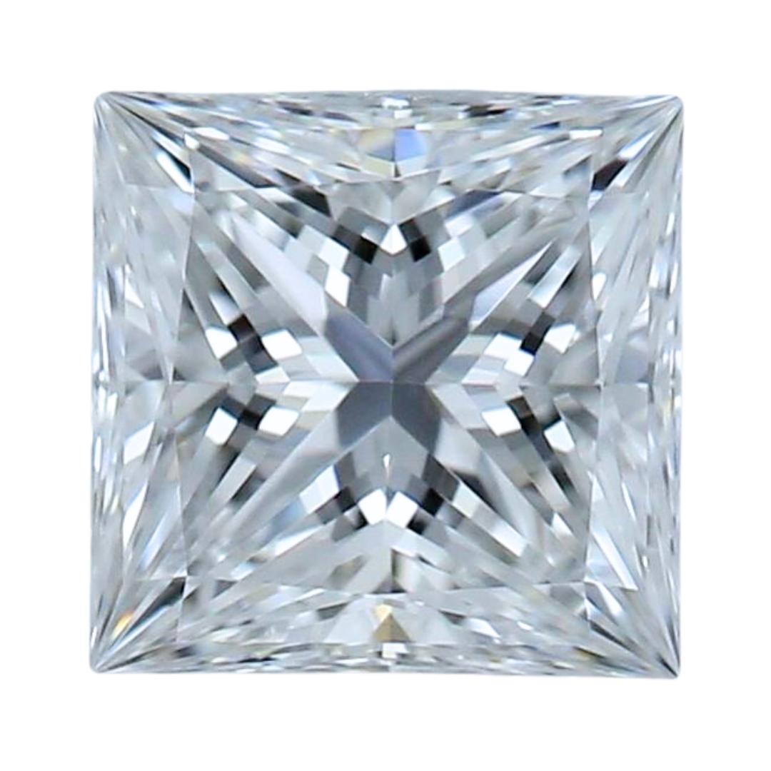Brilliant 0.50ct Ideal Cut Square Diamond - GIA Certified For Sale 2