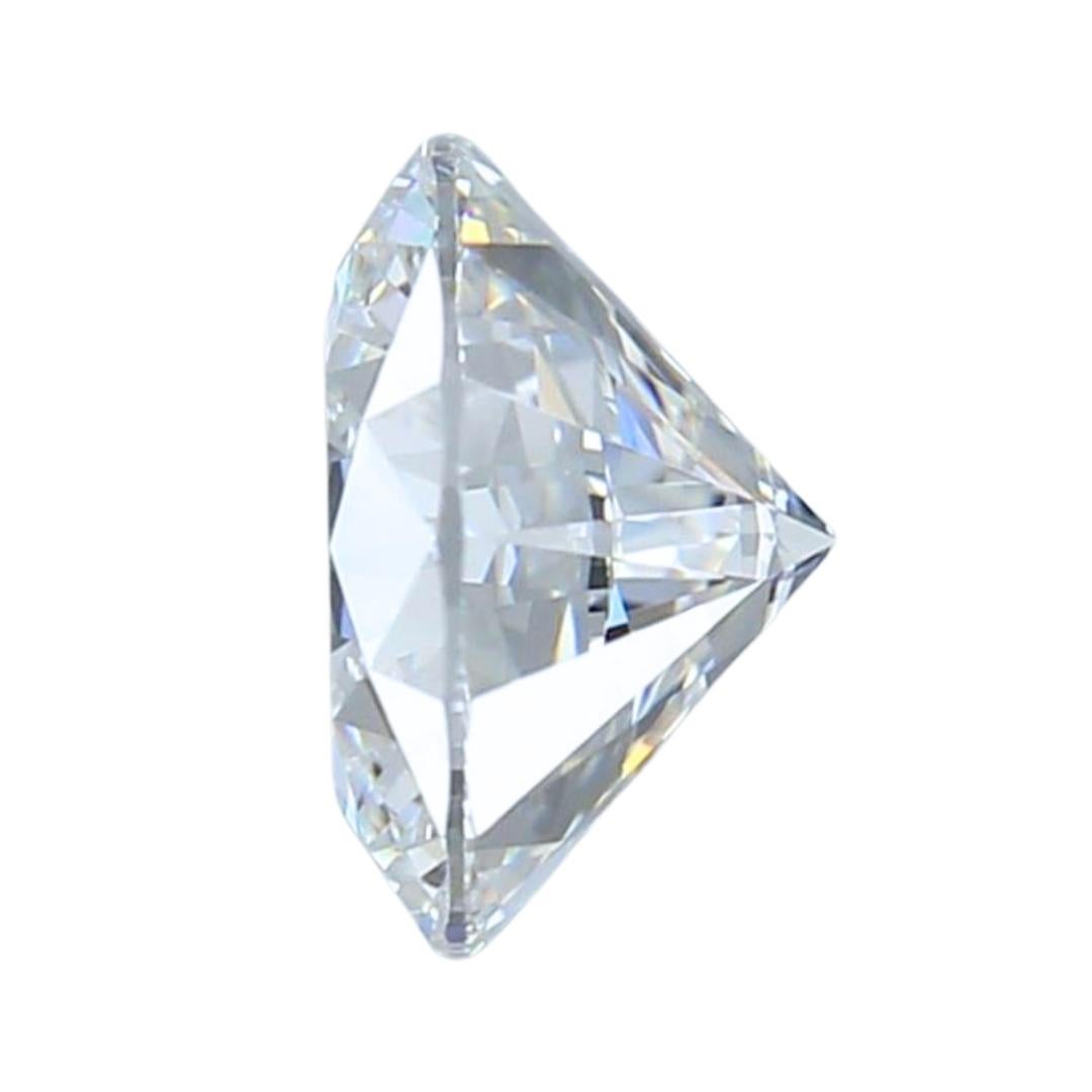 Round Cut Brilliant 0.51ct Triple Excellent Ideal Cut Round-Shaped Diamond - GIA Certified For Sale