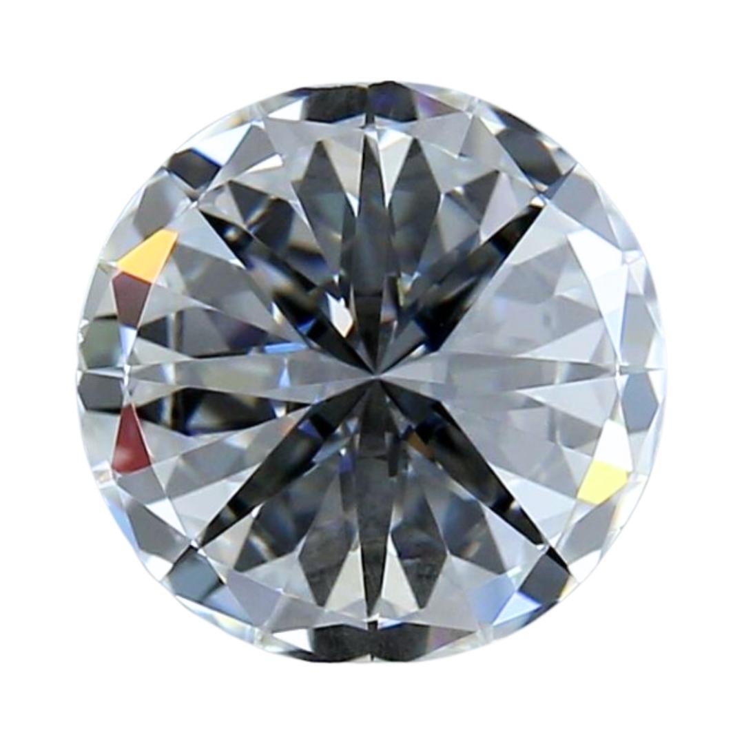 Women's Brilliant 0.51ct Triple Excellent Ideal Cut Round-Shaped Diamond - GIA Certified For Sale