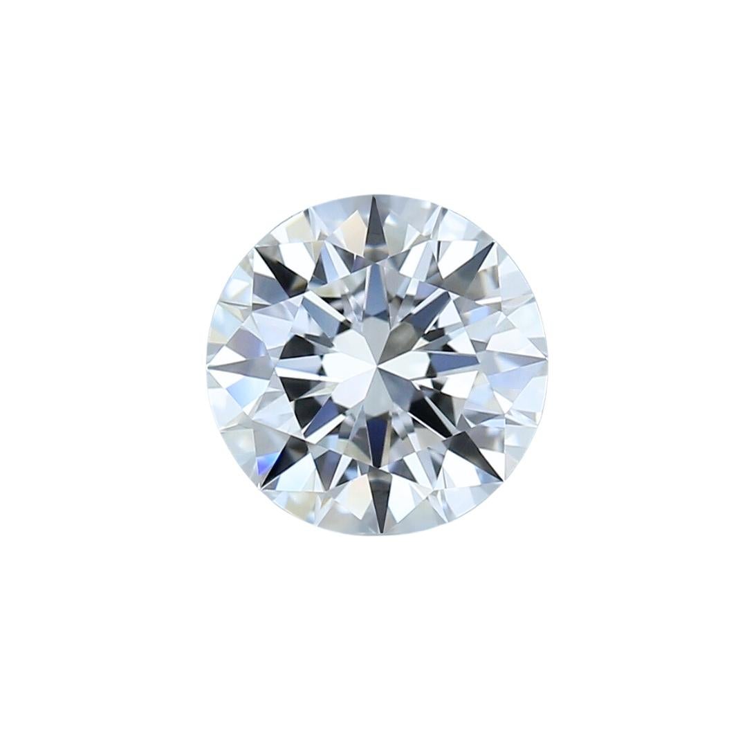 Brilliant 0.51ct Triple Excellent Ideal Cut Round-Shaped Diamond - GIA Certified For Sale 2
