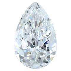 Brilliant 0.55ct Double Excellent Ideal Cut Pear-Shaped Diamond - GIA Certified