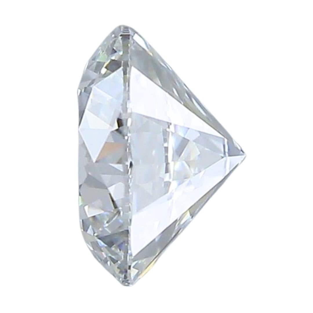 Brilliant 0.63ct Natural Round-Shaped Diamond - GIA Certified In New Condition For Sale In רמת גן, IL