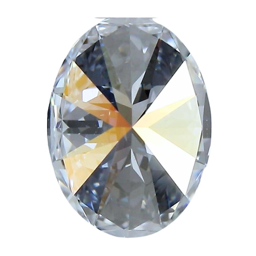 Brilliante 0,70ct Ideal Cut Oval-Shaped Diamond - Certifiée GIA  Pour femmes en vente