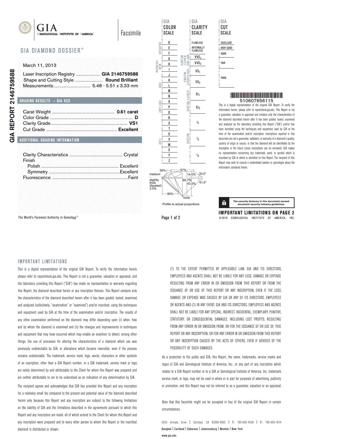 Collana con fiori di diamanti Brilliante 0,75ct in oro bianco 18K - Certificato GIA in vendita 2