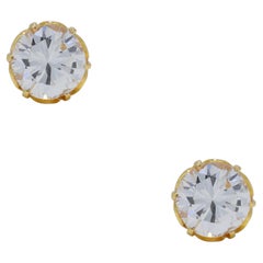 Brilliant 0.80ct Diamonds Stud Earrings in 20K Yellow Gold