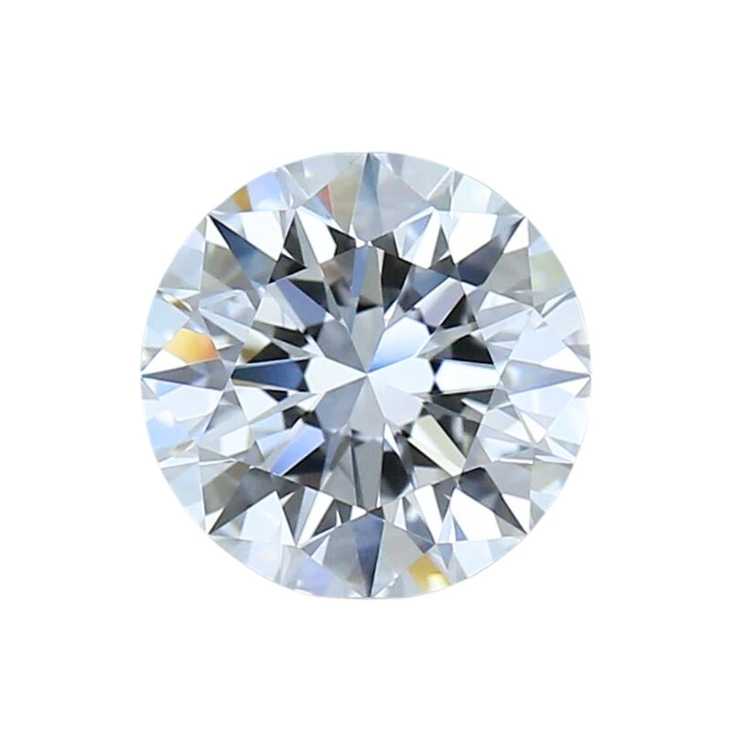 Brilliant 0.90ct Triple Excellent Ideal Cut Round-Shaped Diamond - IGI Certified For Sale 4