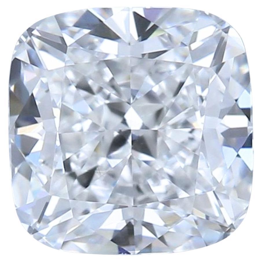 Brillant 1.00ct Doppelt exzellenter Idealschliff kissenförmiger Diamant