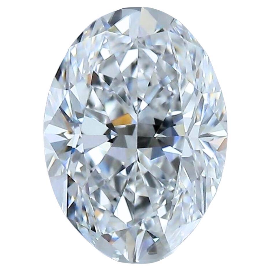 Brilliant 1.00ct Ideal Cut Oval-Shaped Diamond - GIA Certified For Sale