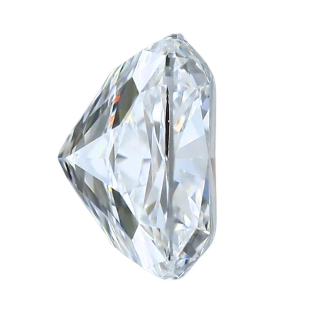 Donna Brilliante 1.01ct Doppio Eccellente Taglio Ideale a forma di Cuscino in vendita
