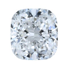 Diamante brillante de talla ideal excelente doble de 1.01 ct con forma de cojín