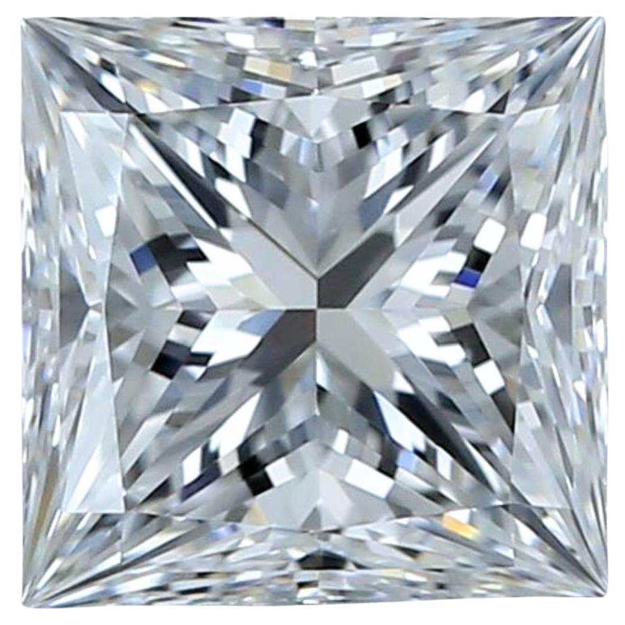 Brilliant 1.01ct Ideal Cut Princess Cut Diamond - IGI Certified For Sale