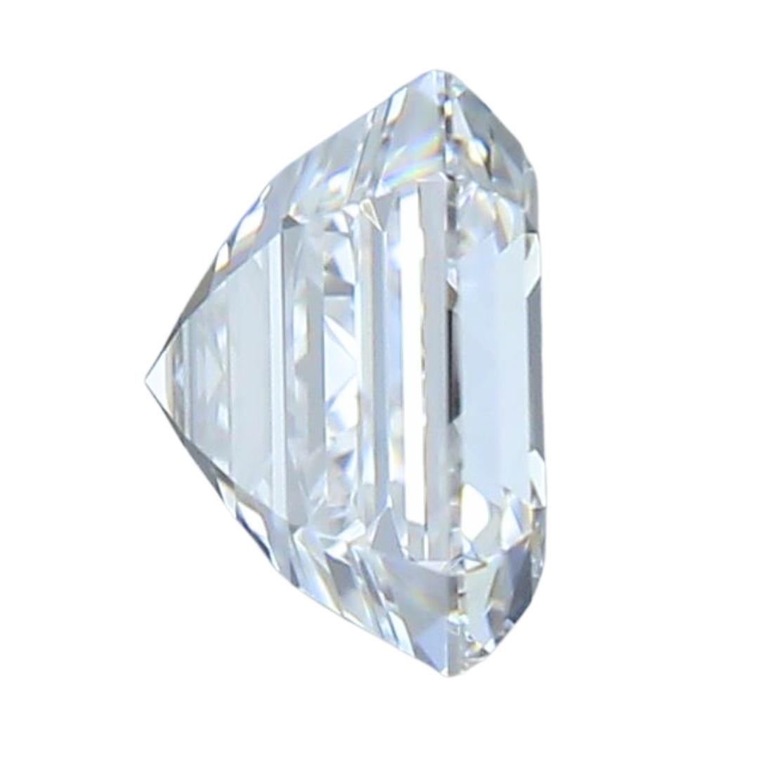 Brilliant 1.01ct Ideal Cut Square Diamond - GIA Certified In New Condition For Sale In רמת גן, IL