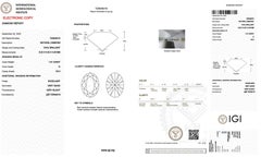 Brilliant 1.01ct Natural Oval-Shaped Diamond - IGI Certified