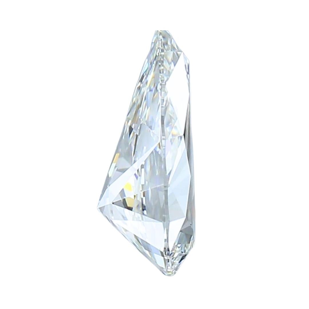 Brilliant 1.07ct Ideal Cut Pear-Shaped Diamond - GIA Certified In New Condition For Sale In רמת גן, IL