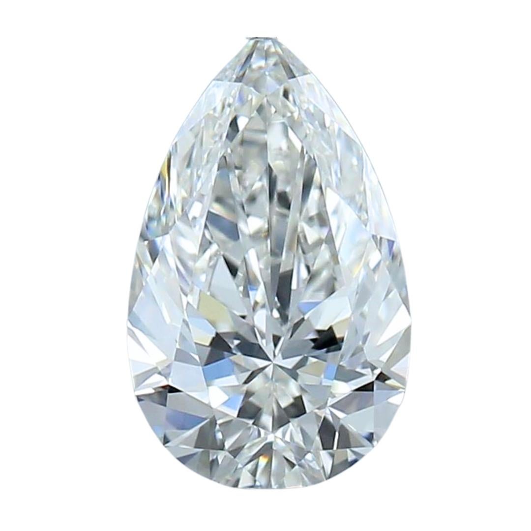 Brilliant 1.07ct Ideal Cut Pear-Shaped Diamond - GIA Certified For Sale 2